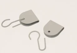 Clearance Ateliers 28 10 ACCROCHES RIDEAU COULISSANTES - LAQUE BLANC
