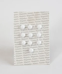 10 aimants ronds coloris blanc Ø.9 x l.6 mm* Pêle-Mêle Et Pense Bête