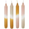 Atmosphera 4 bougies batôns Laya multicouleurs H.18cm* Bougie Et Senteur