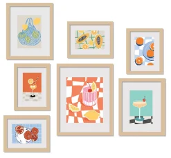 Ariane 9 cadres photo effet bois chêne* Cadre
