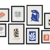 Clearance Ariane 8 cadres photo effet bois noir