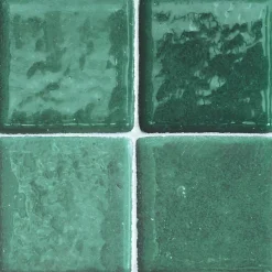 Dada Art 8 carreaux adhésifs décoratifs Vinyl Way 3D effet carreau vert azur L.20 x L.20 cm x ep.1,3 mm