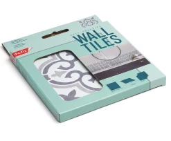 D-C-Fix 6 dalles adhésive murales Wall Tiles Jamila effet carreaux de ciment beige, gris, blanc L.15 x l.15cm* Sticker Et Adhésif Décoratif