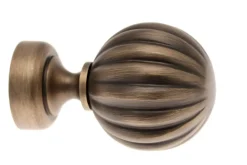 Ateliers 28 1 EMBOUT SPHÈRE PLISSÉE - LAITON MASSIF - DIAMÈTRE 28