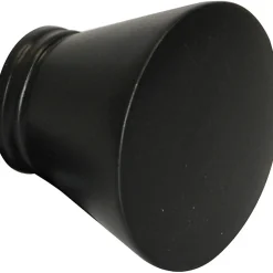 Riel Chyc 2 Embouts de tringle - Effet trapèze (Diam. 20 mm - Noir)* Kit De Barre De Rideau