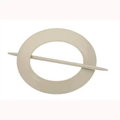 Ateliers 28 1 EMBRASSE PVC OVALE POUR RIDEAU COULEUR LIN* Embrasse À Rideaux