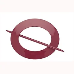 Ateliers 28 1 EMBRASSE PVC OVALE POUR RIDEAU COULEUR PRUNE