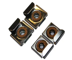 Hot MPGlass 4 fixations en U pour miroir L.1,7 x H.3,9cm chromées
