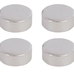 MPGlass 4 fixations rondes pour miroir Ø2cm chromées* Fixation Décoration Murale