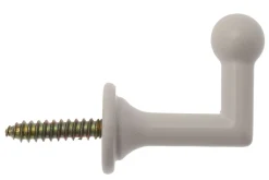 New Ateliers 28 2 GONDS ANGLAIS POUR RIDEAU COULEUR BLANC - 3CM