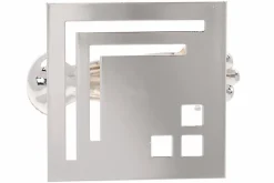 Sale Ateliers 28 2 PINCES CARRE POUR RIDEAU COULEUR CHROME MAT
