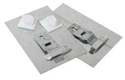 MPGlass 2 plaques de fixation pour miroir en métal L.10 x l.8cm* Fixation Décoration Murale