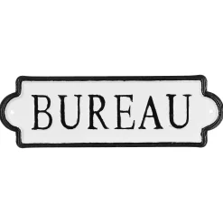 Atmosphera 4 plaques de porte décoratives métal L25.5 x l.8cm* Lettre Décorative
