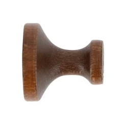 Discount Mobois 2 porte embrasses rideau bois de hêtre chêne foncé L.30mm