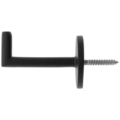 Mobois 2 porte embrasses rideau métal noir mat L.53,5mm* Embrasse À Rideaux