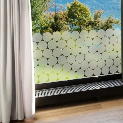 Ambiance Sticker 50 stickers occultants cercles pour vitre et porte de douche 50 x 100 cm -50 stickers cercles 10X10 cm* Sticker Et Adhésif Décoratif