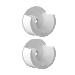 Sale CDéco 2 Supports Blanc pour Tringle à Rideaux, Mural, Diamètre 20, Saillie 28, Support U
