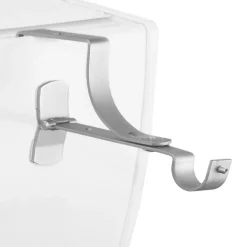Geko 2 Supports de tringle sans perçage pour coffre de volet roulant (Argent)* Tringle À Rideau À Composer