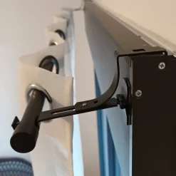 Geko 2 Supports de tringle sans perçage pour coffre de volet roulant (Argent)* Tringle À Rideau À Composer