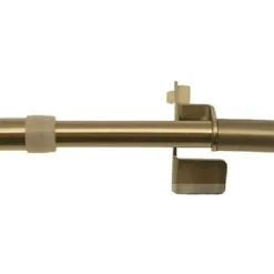 Ateliers 28 1 TRINGLE EXTENSIBLE EMBOUT CYLINDRE - DECOR LAITON - 80-110CM - DIAMETRE 10* Barre À Rideau Extensible