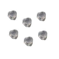 Nesu 6 Un. poignées de meuble SHABBY CHIC bois mangue décapage gris la craie usé 39x37mm* Bouton De Meuble