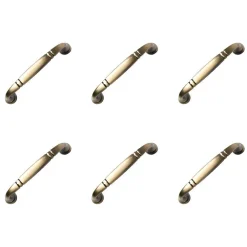 Nesu 6 Un. poignées de meuble en laiton brossé pour porte cuisine - entraxe 96MM* Poignée De Meuble