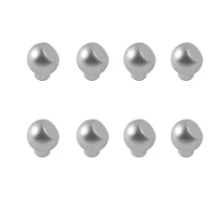 New Nesu 8 Un. poignées de meuble en chromé mat - diamètre 20MM