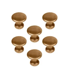 Nesu 6 Un. poignées de meuble en bronze vieilli tiroir classique - diamètre 25MM* Bouton De Meuble