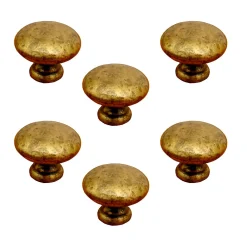 Nesu 6 Un. poignées de meuble en bronze vieilli pour tiroir - diamètre 30MM* Poignée De Meuble