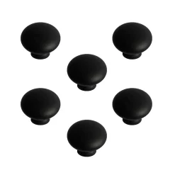 Nesu 6 Un. poignées de meuble en rouille noir pour tiroir - diamètre 30MM* Poignée De Meuble