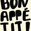 Dada Art Affiche " Bon appétit " noir et blanc l.30 x l.40 cm* Affiche