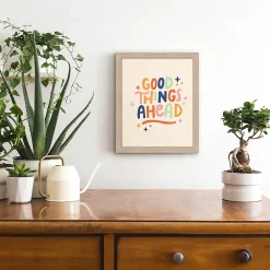Clearance Dada Art Affiche " Good things " multicouleurs sur fond beige l.24 x l.30 cm