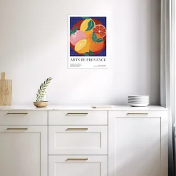 Best Dada Art Affiche agrumes " Art de Provence " multicouleurs l.30 x H.40 cm
