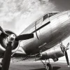 Dada Art Affiche avion noir et blanc L.50 x H.70cm* Affiche