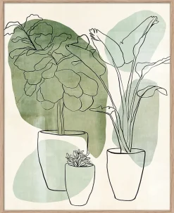 Dada Art Affiche bouquet de fleurs vert L.40 x H.50cm* Affiche