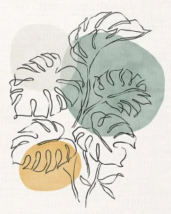 Dada Art Affiche branches abstraites vert pastel l.24 x l.30 cm* Affiche