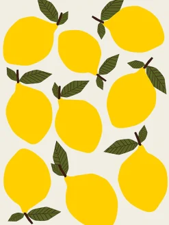 Dada Art Affiche citrons jaunes l.30 x H.40 cm* Affiche