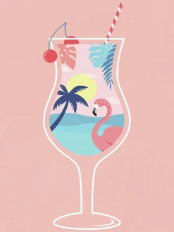 Dada Art Affiche cocktail l.30 x H.40 cm