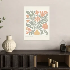 Dada Art Affiche collection 1977 fleurs pastel l.30 x l.40 cm* Affiche