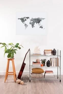 Dada Art Affiche décorative map blanc l.60 x H.80 cm* Affiche