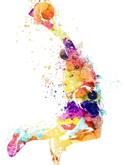 Dada Art Affiche Dunk multicouleur l.30 x H.40 cm* Affiche