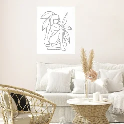 Dada Art Affiche femme assise l.40 x H.50 cm* Affiche