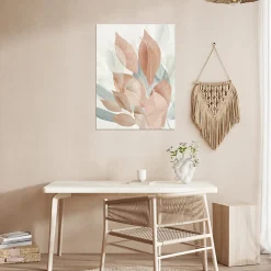 Dada Art Affiche feuille pastel sur fond beige l.60 x l.80 cm* Affiche