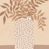 Best Dada Art Affiche feuilles terracotta l.30 x H.40 cm
