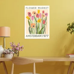 Dada Art Affiche flower market Amsterdam l.30 x l.40 cm* Affiche