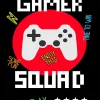 Dada Art Affiche Gamer Squad multicouleur l.24 x H.30 cm* Affiche