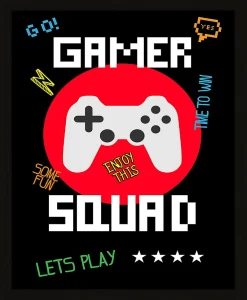 Dada Art Affiche Gamer Squad multicouleur l.24 x H.30 cm* Affiche
