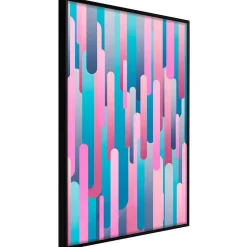 Online Paris Prix Affiche Murale Encadrée "Abstract Skyscrapers" 40 x 60 cm Noir