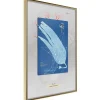 Sale Paris Prix Affiche Murale Encadrée "Alga Cyanotype" 30 x 42 cm Or