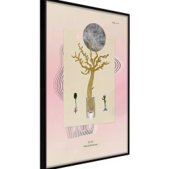 Outlet Paris Prix Affiche Murale Encadrée "Aquatic Plant" 30 x 42 cm Noir